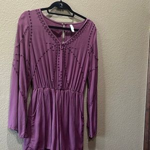 Small maroon romper